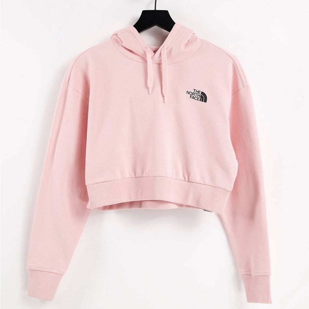 The North Face Pink Cropped Hoodie